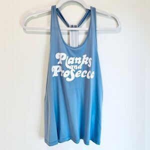 WILDFOX PLANKS AND PROSECCO TANK TOP SIZE SMALL